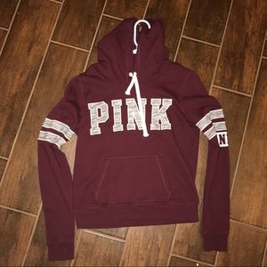 Pink maroon hoodie